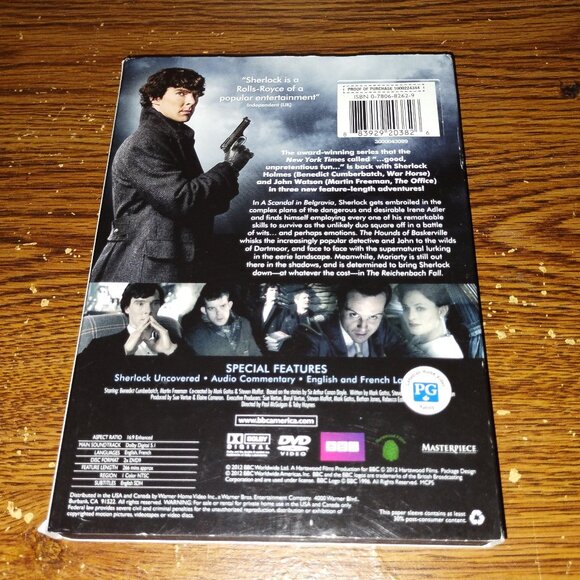 Sherlock The Complete Season Two (2-Disc DVD Box Set, 2012) w/ slip cover - Picture 2 of 6